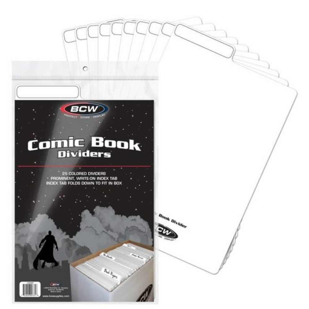 Comic Book Dividers: White