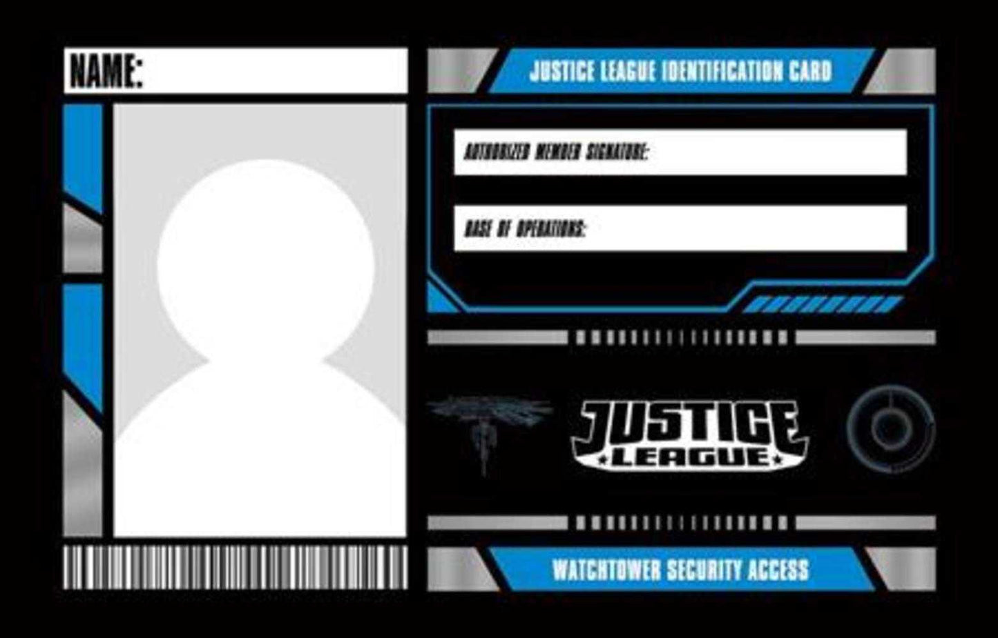 Blank Justice League Membership Card Opt-In Bundles Of 25 (Free)