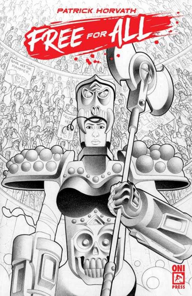 Free For All #1 (One Shot) Cover F 1 in 10 Matt Lesniewski Black & White Variant