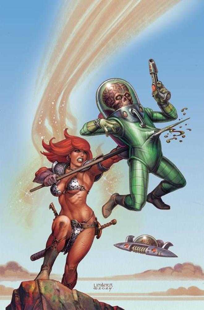 Red Sonja Attacks Mars #3 Cover D Joseph Michael Linsner Limited Full Art Variant Allocations May Occur