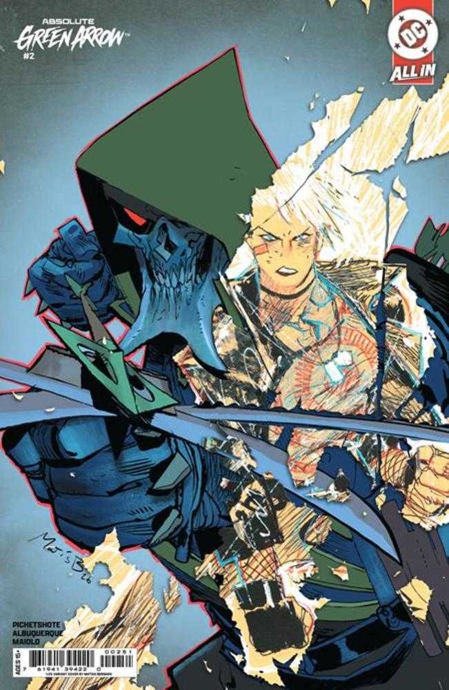Absolute Green Arrow #2 (Of 6) Cover E 1 in 25 Matias Bergara Card Stock Variant