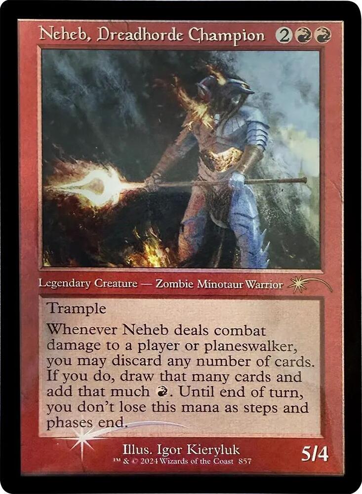 Magic the Gathering Single Card: Neheb, Dreadhorde Champion (Retro Frame)