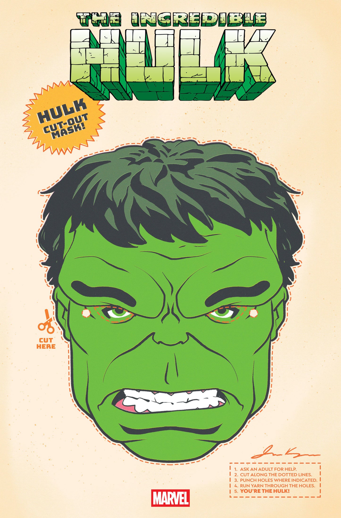 Incredible Hulk #29 Retro Halloween Mask Variant