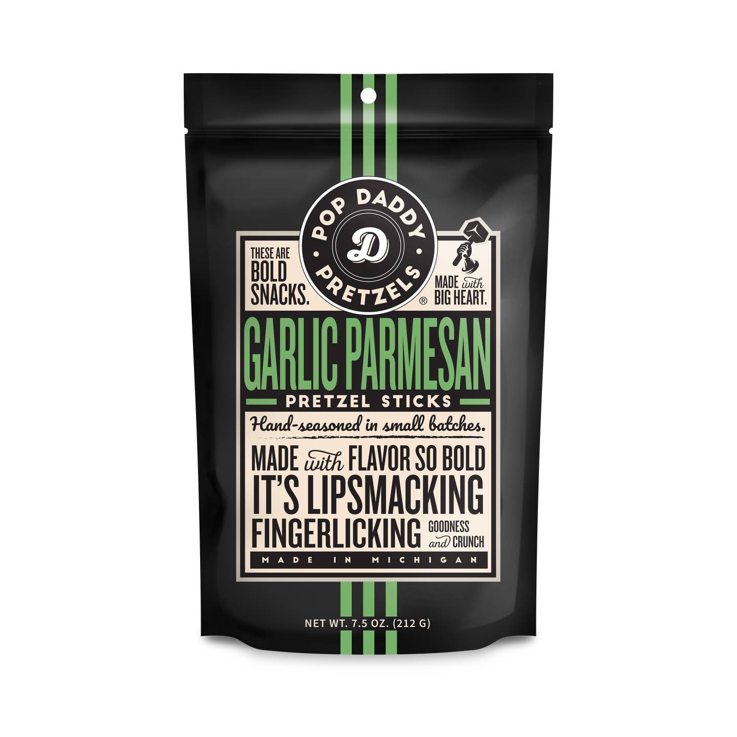 Pop Daddy Pretzels: Garlic Parmesan