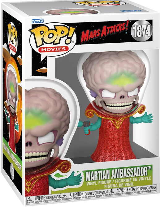 Pop Movies Mars Attacks Alien Leader Figure