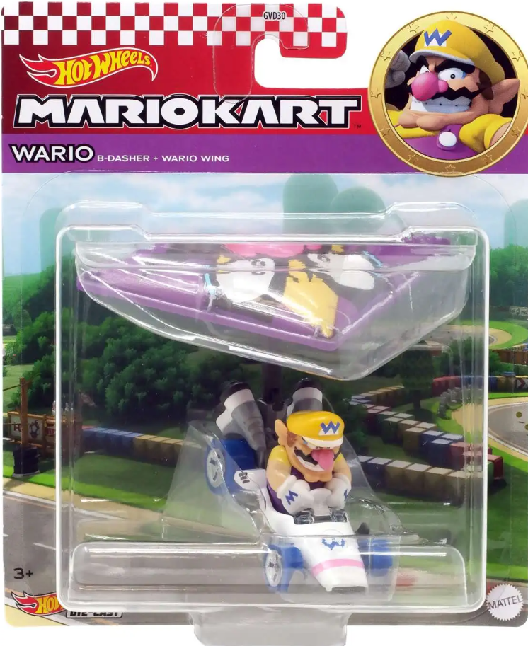Hot Wheels - Mario Kart Gliders - Wario