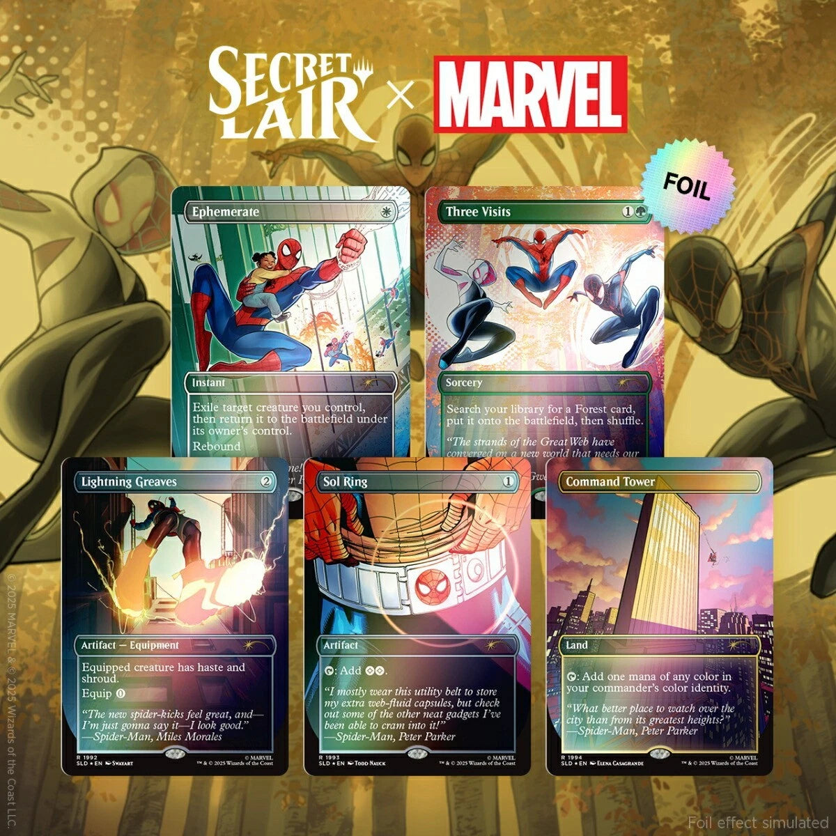 Magic the Gathering: Secret Lair x Marvel | Spider-Man: Heroic Deeds (Rainbow Foil)