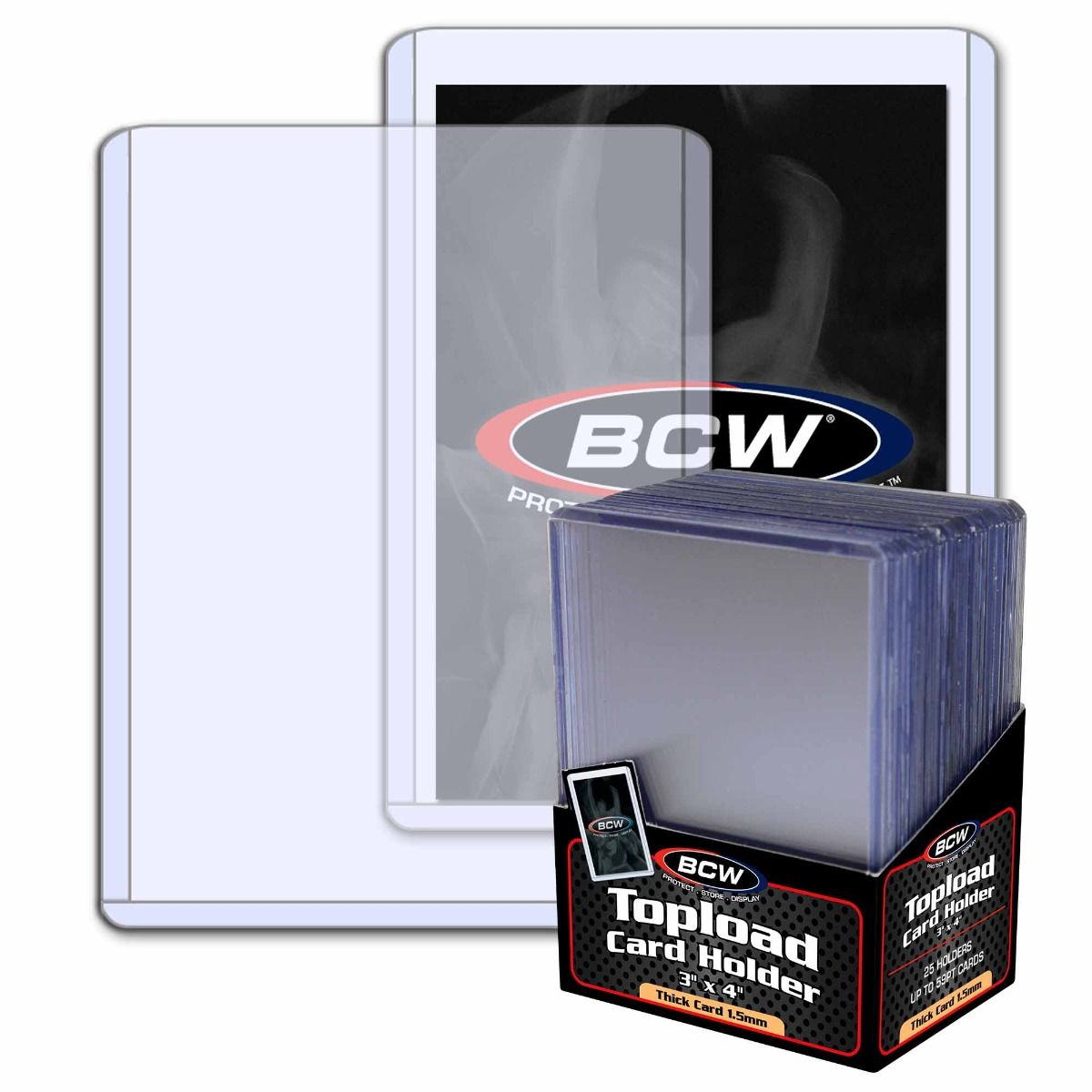 BCW Topload Card Holder 3"x4" - Thick Card 59pt.