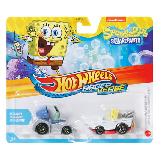 Hot Wheels Racerverse 2 Pack: Plankton and Spongebob Squarepants