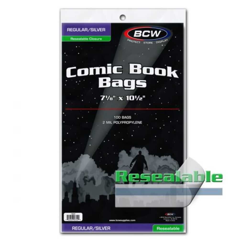 Comic Care Silver Age Resealable Comic Bags 100pk