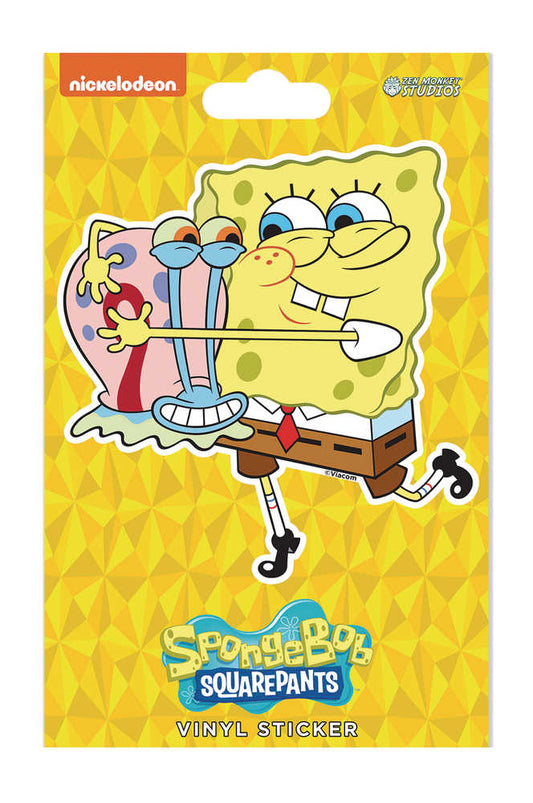 Spongebob Squarepants Hugging Gary Vinyl Sticker