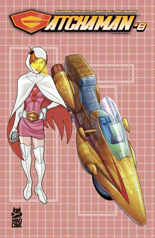 Gatchaman #8 Cover B Chris Batista Blueprint Jun And G-3 Variant