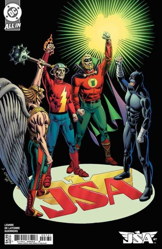 JSA #7 Cover C Jerry Ordway Card Stock Variant