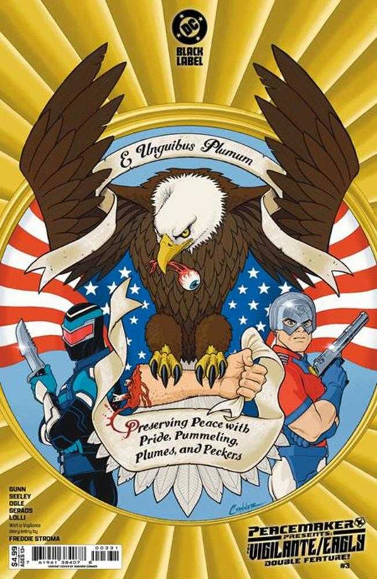 Peacemaker Presents The Vigilante Eagly Double Feature #3 (Of 5) Cover C Amanda Conner Card Stock Variant (Mature)