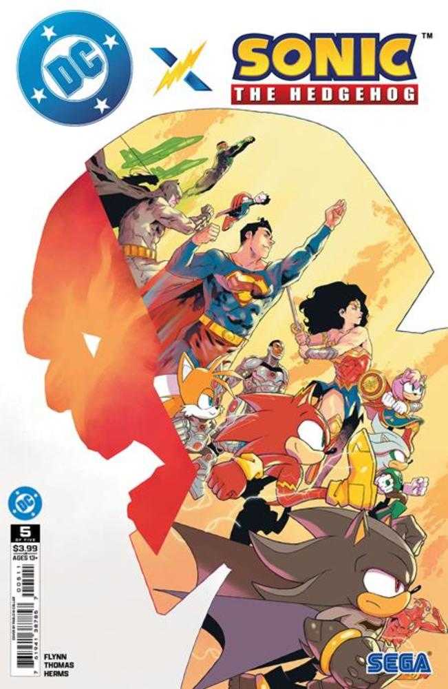 DC X Sonic The Hedgehog #5 (Of 5) Cover A Pablo M Collar