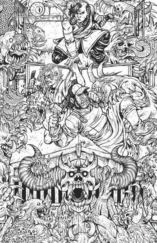Big Rig #3 Cover H 1 in 25 Maria Wolf Black & White Variant (Mature)