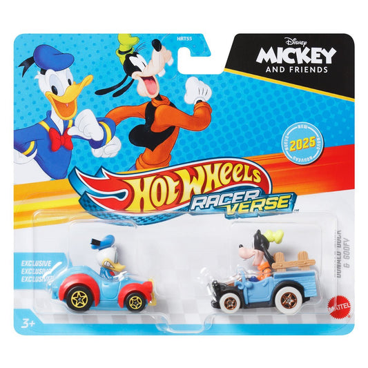 Hot Wheels Racerverse 2 Pack: Donald Duck and Goofy