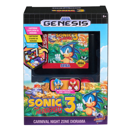 Console Heroes: Sega Genesis - Sonic the Hedgehog 3 Cartridge Diorama Playset