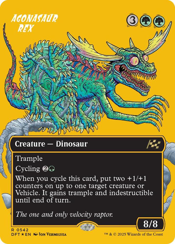 Magic the Gathering Single Card - Agonasaur Rex, Creature - Dinosaur Foil