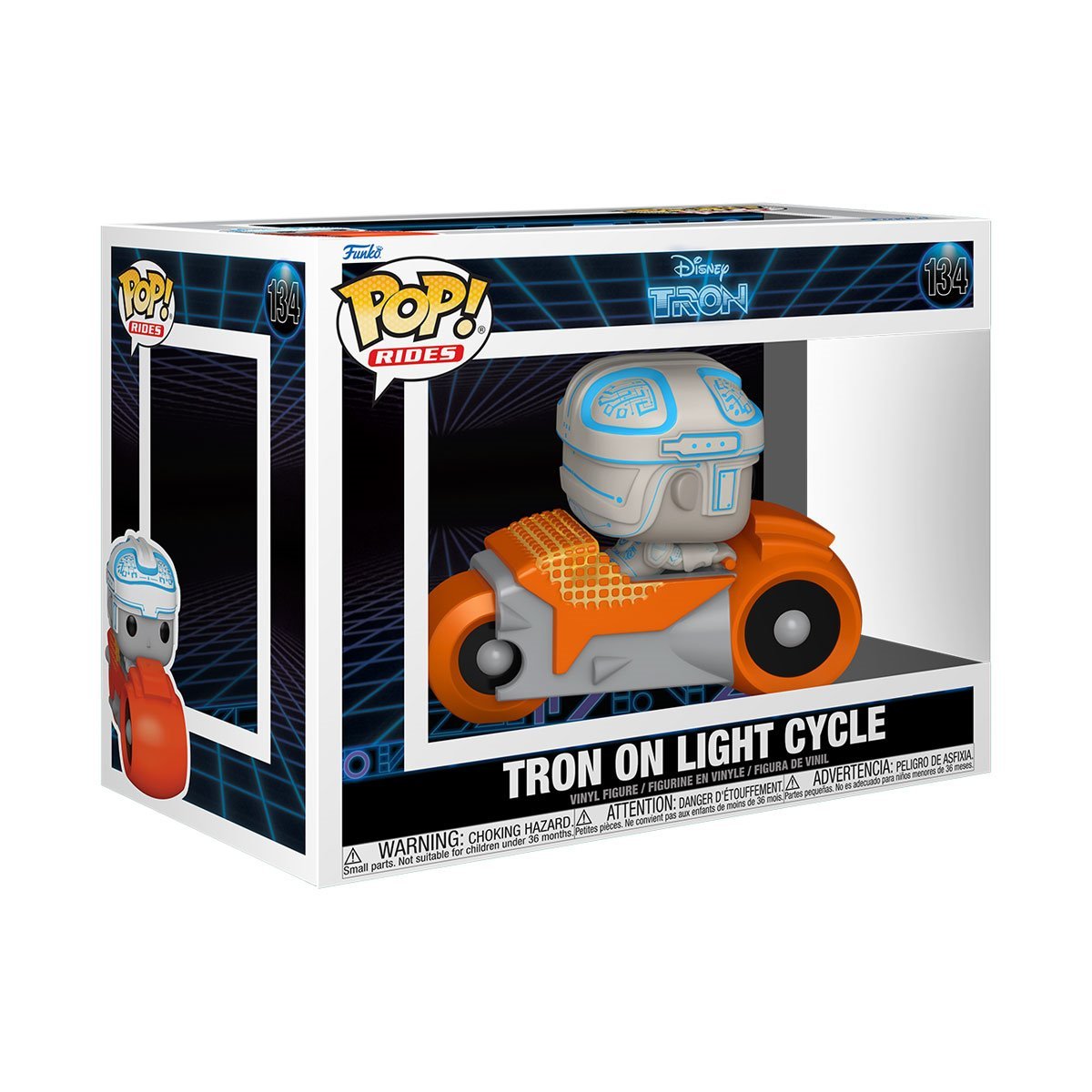 Pop Rides Deluxe Tron 1982 Tron W Cycle Figure