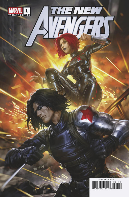 New Avengers #1 Derrick Chew Black Widow And Winter Soldier Variant A