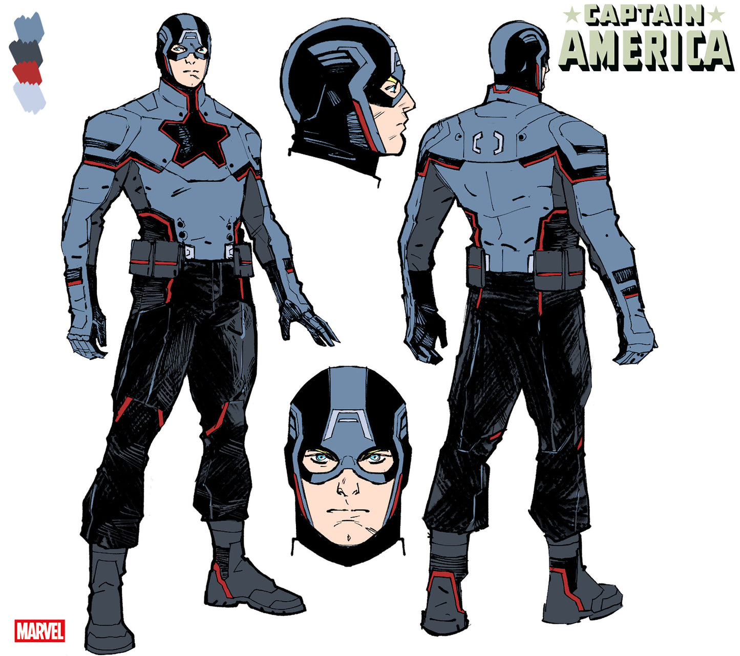 Captain America #2 Valerio Schiti Design Variant