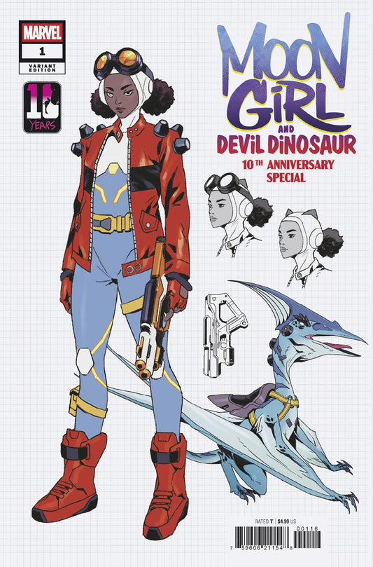 Moon Girl & Devil Dinosaur 10th Anniversary Special #1 Anand Ramcheron Design Variant