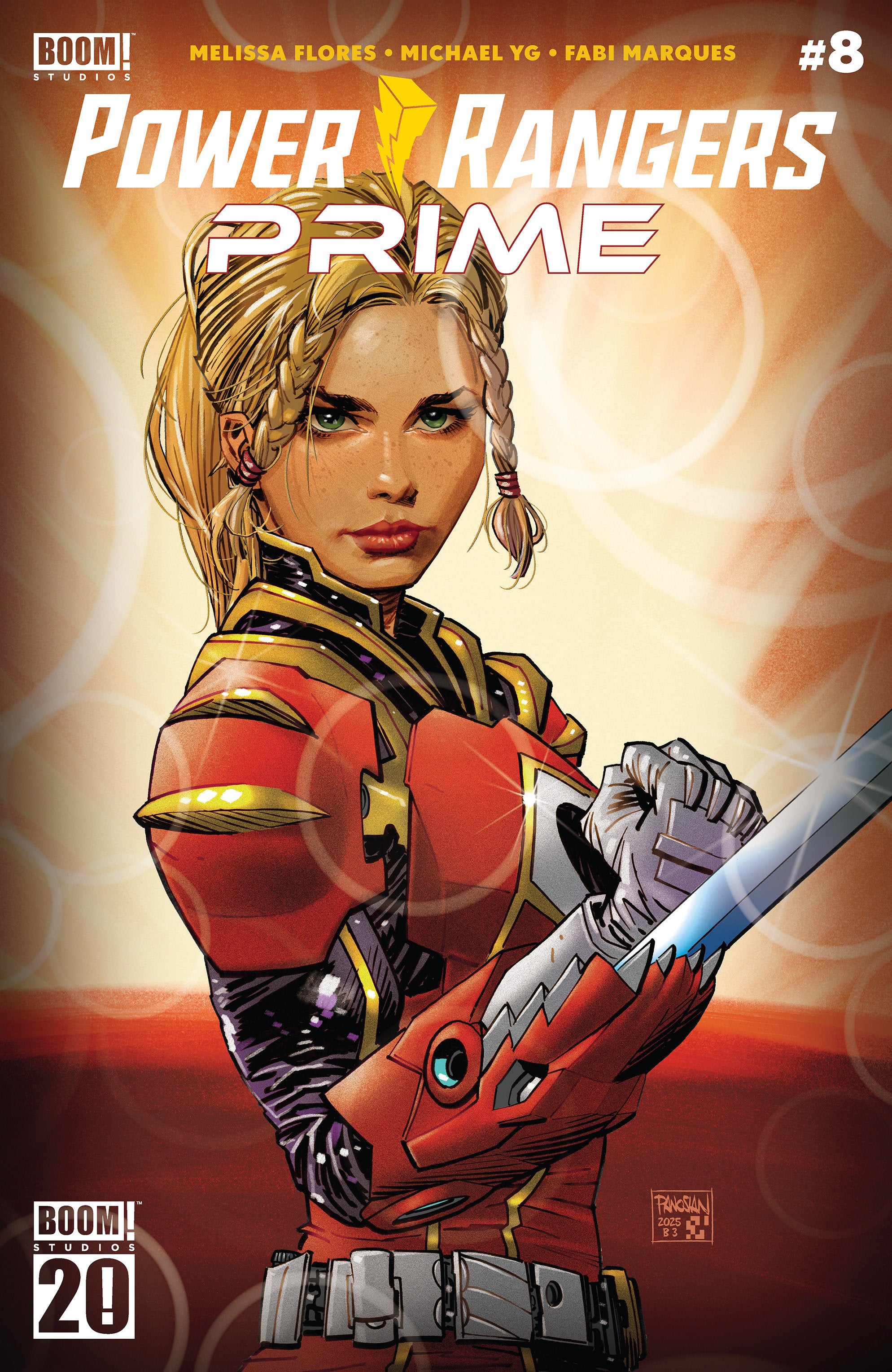 Power Rangers Prime #8 C Boom 20th Anniversary Variant (Dressed