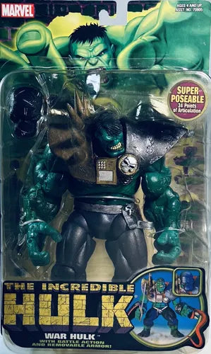 Incredible Hulk: War Hulk Action Figure with Battle Action and Removable Armor