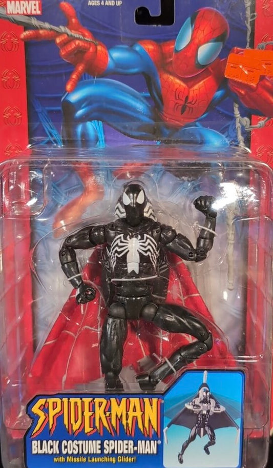 Spider-Man Action Figure - Black Costume Spider-Man with Missle Launching Glider