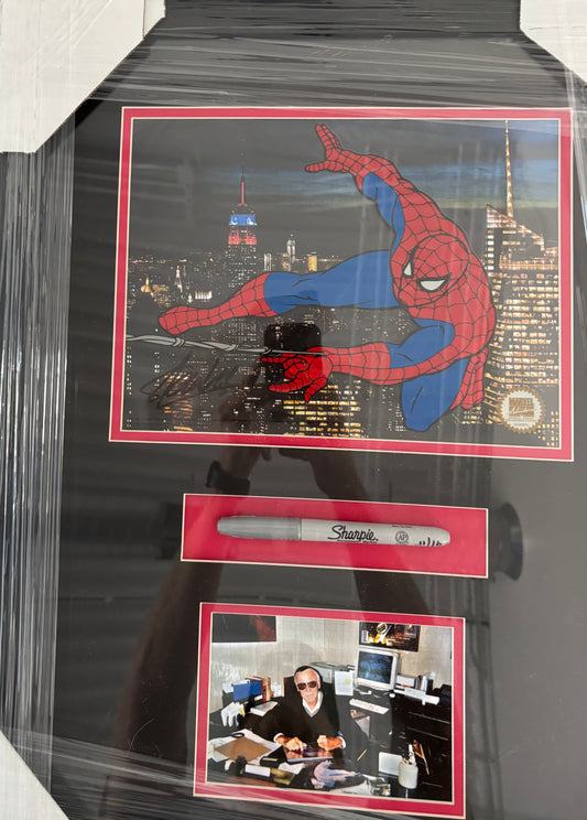 Spider-Man Animation Cell Set (Stan Lee Autograph)