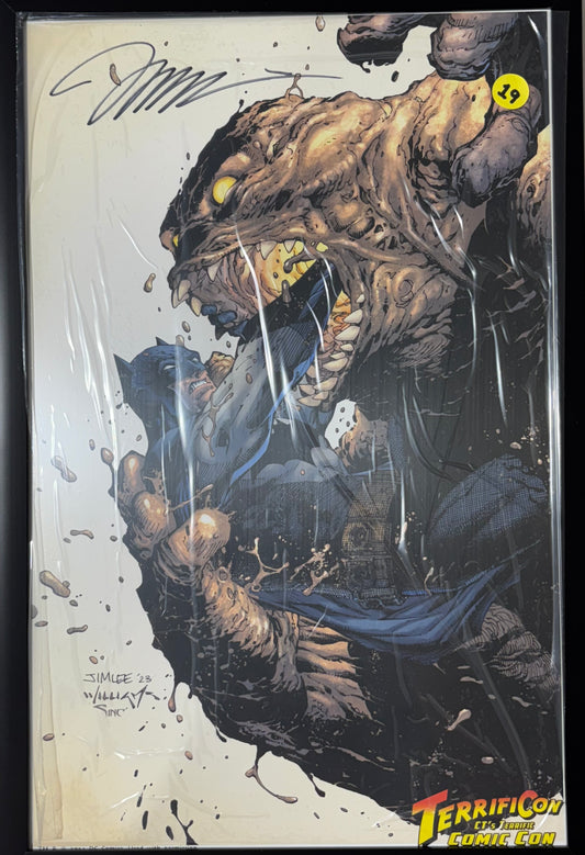 Art Print: Batman and Clayface (Jim Lee)