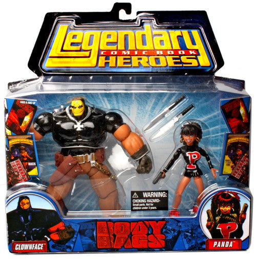 Legendary Comic Book Heroes 2-Pack: Body Bags, Clownface and Panda