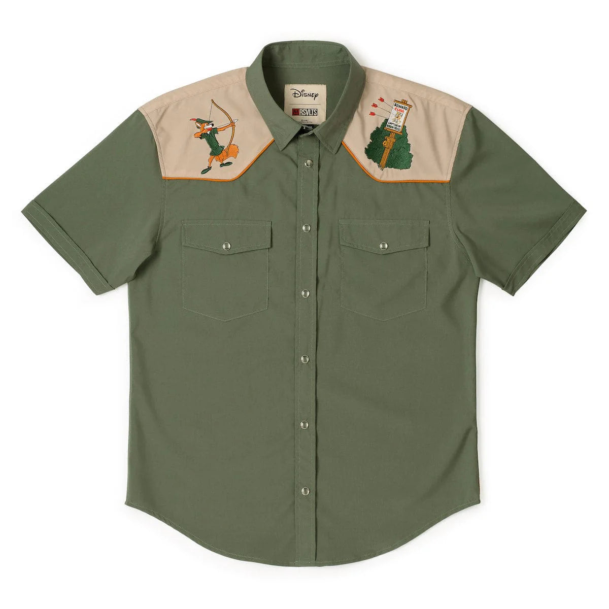 Disney's Robin Hood "Sherwood's Most Wanted" – Roper Short Sleeve Shirt - L