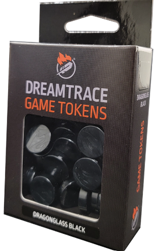 Dreamtrace Game Tokens: Dragonglass Black