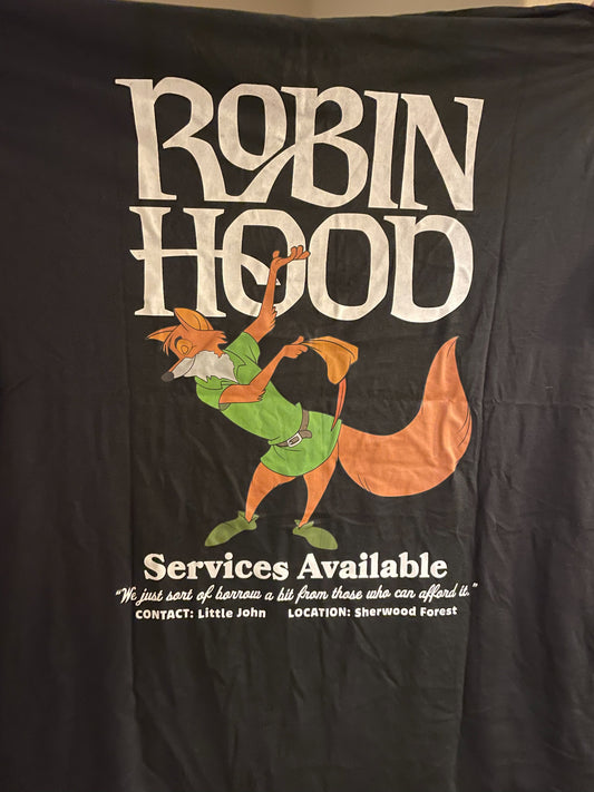 Disney's Robin Hood "Services Available" – Crewneck Tee - 2XL