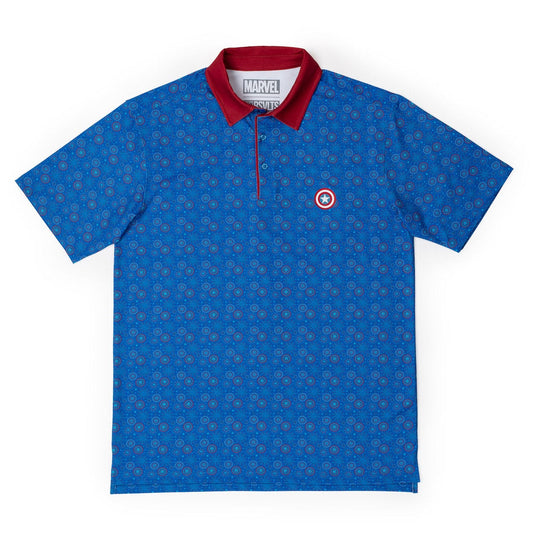 Captain America “Stars, Stripes, and Shields” – All-Day Polo - L